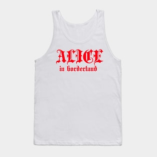 Alice in borderland title red Tank Top